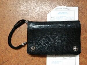 CHROME HEARTS　２ジップクロスボタンウォレット